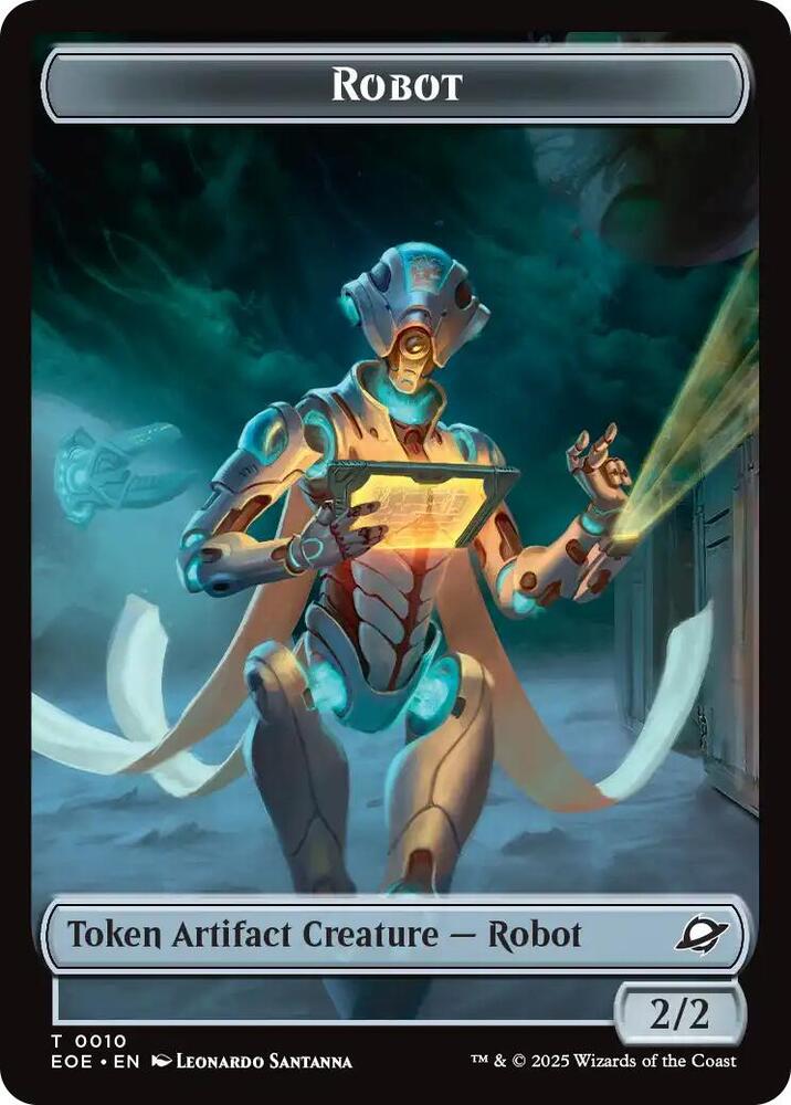 Magic: The Gathering Cards Edge of Eternities Robot // Drone Double-Sided Token T
