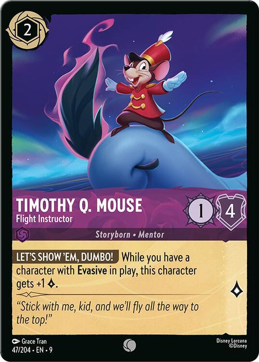 Disney Lorcana Fabled Timothy Q. Mouse - Flight Instructor 47/204 Common