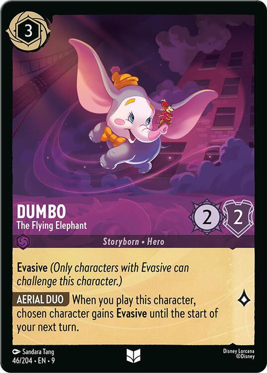 Disney Lorcana Fabled Dumbo - The Flying Elephant 46/204 Uncommon