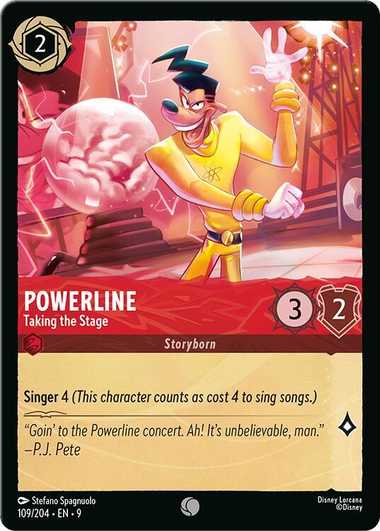 Disney Lorcana Fabled Powerline - Taking the Stage 109/204 Common