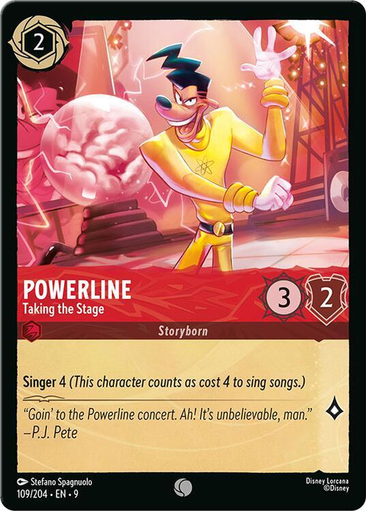 Disney Lorcana Fabled Powerline - Taking the Stage 109/204 Common