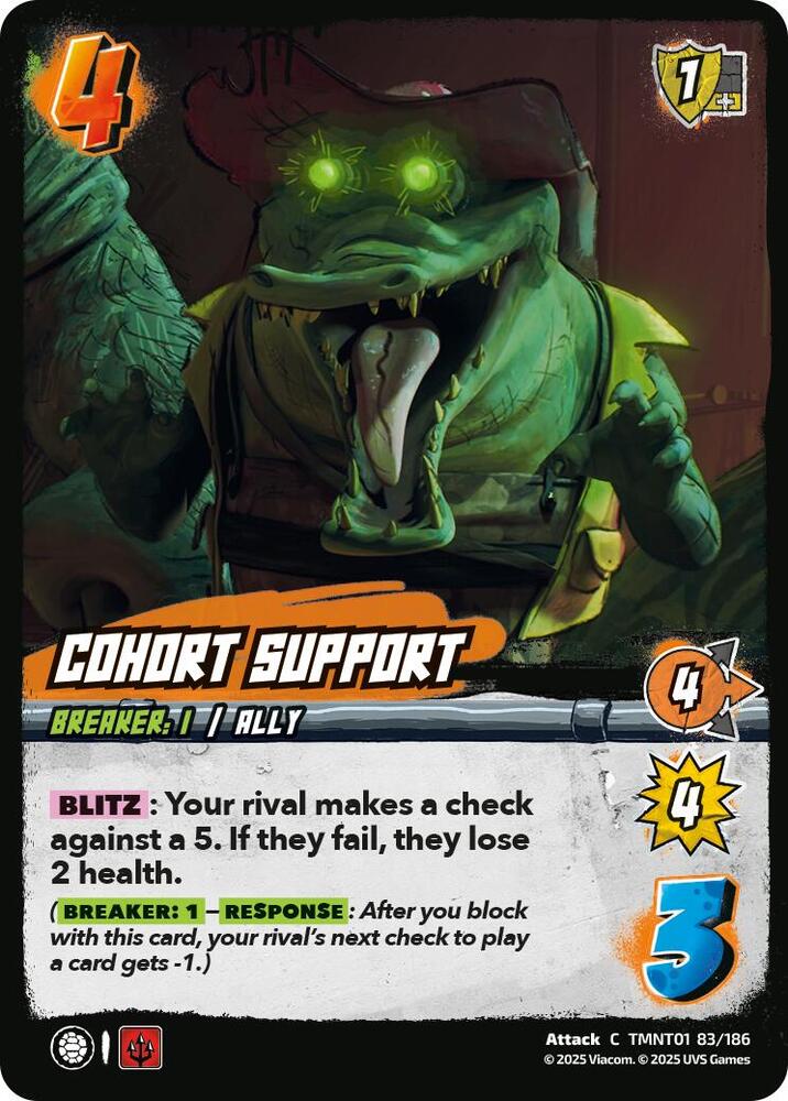 UniVersus Teenage Mutant Ninja Turtles Cohort Support TMNT01 83/186 Common