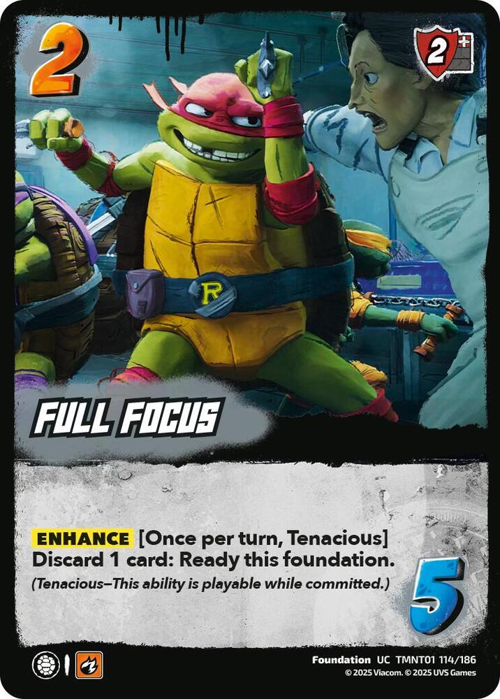 UniVersus Teenage Mutant Ninja Turtles Full Focus TMNT01 114/186 Uncommon Near Mint