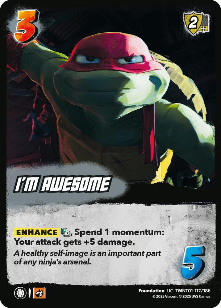 UniVersus Teenage Mutant Ninja Turtles I'm Awesome TMNT01 117/186 Uncommon Near Mint