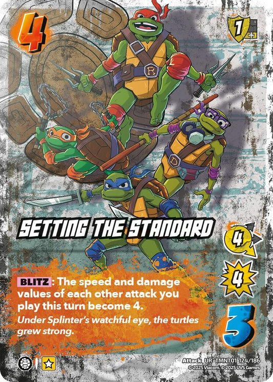 UniVersus Teenage Mutant Ninja Turtles Setting the Standard TMNT01 124/186 Ultra Rare