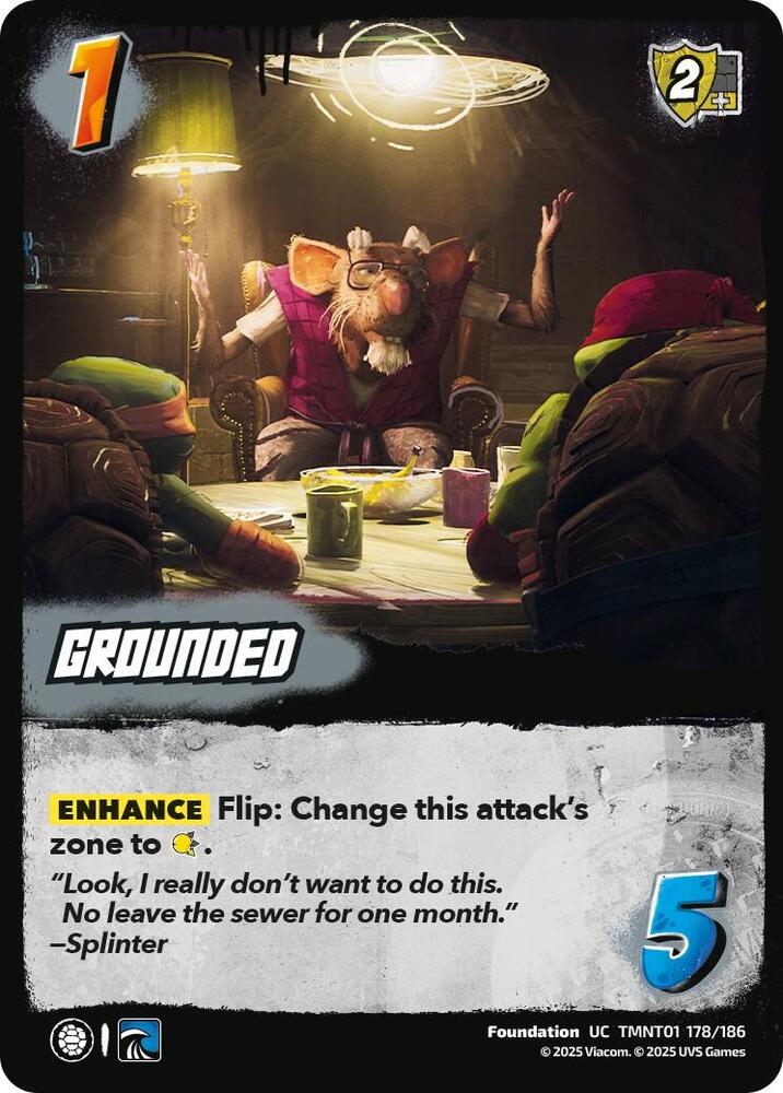 UniVersus Teenage Mutant Ninja Turtles Grounded TMNT01 178/186 Uncommon Near Mint