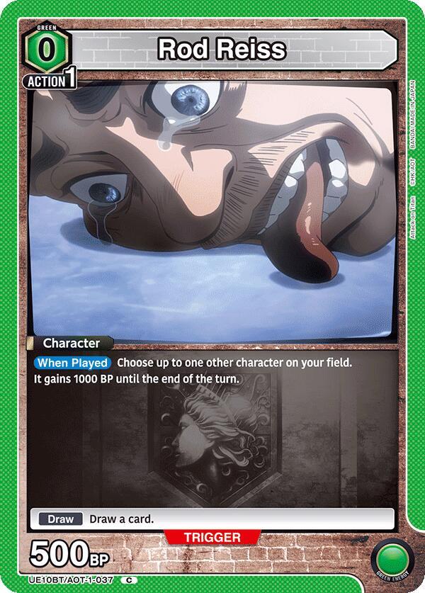 Union Arena UE10BT: Attack on Titan Rod Reiss UE10BT/AOT-1-037 Common