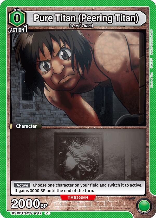 Union Arena UE10BT: Attack on Titan Pure Titan (Peering Titan) UE10BT/AOT-1-042 Common