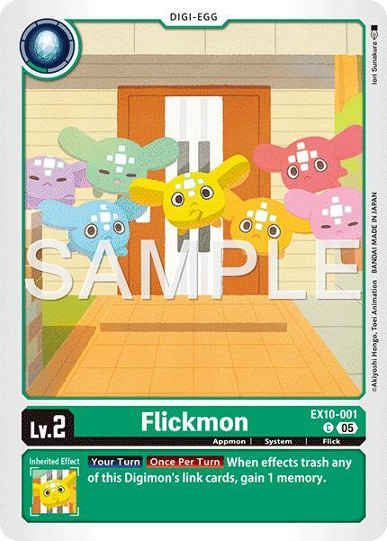 Digimon Card Game Sinister Order Flickmon EX10-001 C Common Near Mint