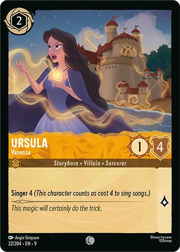 Disney Lorcana Fabled Ursula - Vanessa 22/204 Common
