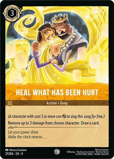 Disney Lorcana Fabled Heal What Has Been Hurt 27/204 Common