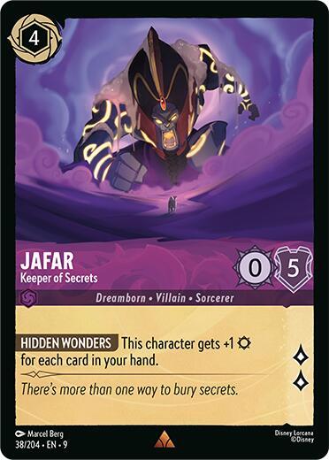 Disney Lorcana Fabled Jafar - Keeper of Secrets 38/204 Rare