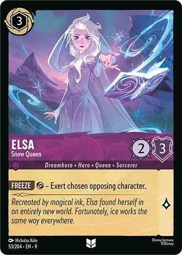 Disney Lorcana Fabled Elsa - Snow Queen 53/204 Uncommon