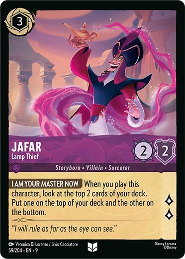 Disney Lorcana Fabled Jafar - Lamp Thief 59/204 Uncommon