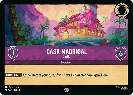 Disney Lorcana Fabled Casa Madrigal - Casita 68/204 Common