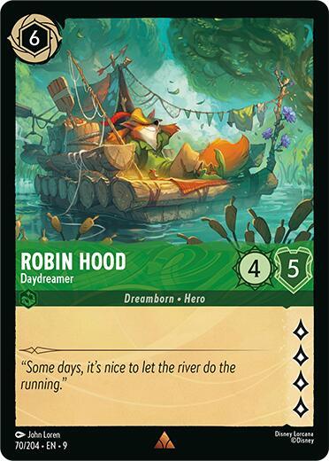 Disney Lorcana Fabled Robin Hood - Daydreamer 70/204 Rare