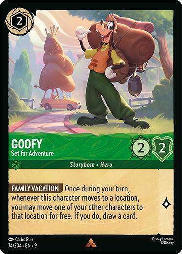 Disney Lorcana Fabled Goofy - Set for Adventure 74/204 Rare