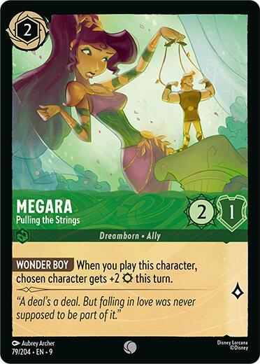 Disney Lorcana Fabled Megara - Pulling the Strings 79/204 Common