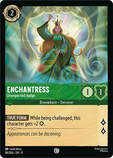 Disney Lorcana Fabled Enchantress - Unexpected Judge 81/204 Common