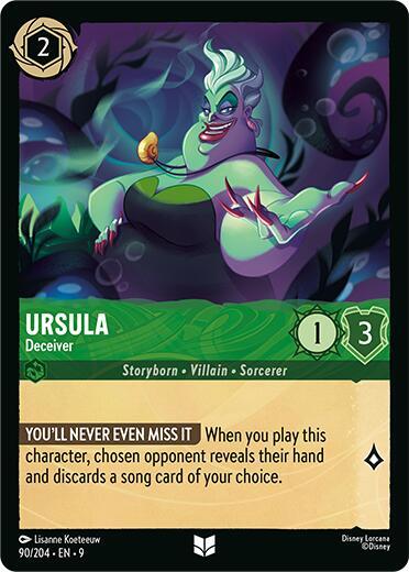 Disney Lorcana Fabled Ursula - Deceiver 90/204 Uncommon
