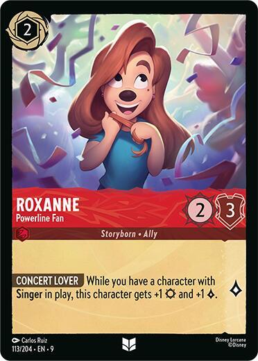 Disney Lorcana Fabled Roxanne - Powerline Fan 113/204 Uncommon