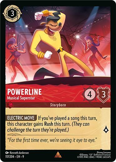 Disney Lorcana Fabled Powerline - Musical Superstar 117/204 Rare