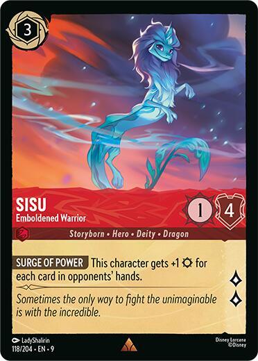 Disney Lorcana Fabled Sisu - Emboldened Warrior 118/204 Rare