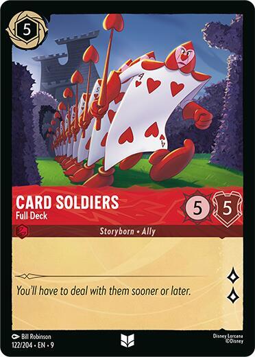 Disney Lorcana Fabled Card Soldiers - Full Deck 122/204 Uncommon