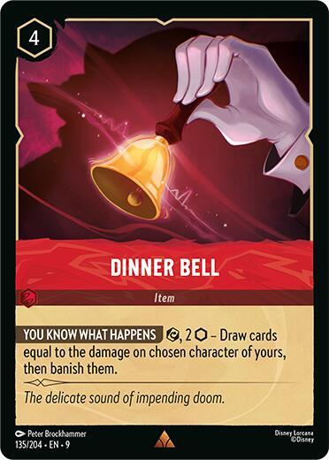Disney Lorcana Fabled Dinner Bell 135/204 Rare
