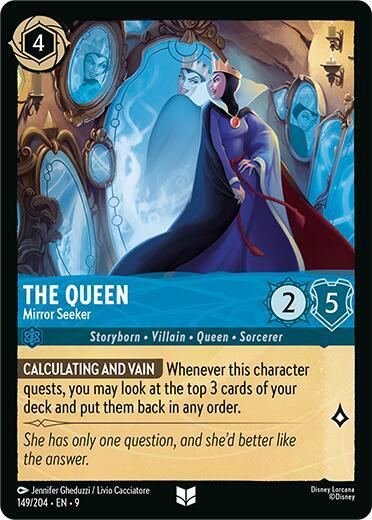 Disney Lorcana Fabled The Queen - Mirror Seeker 149/204 Uncommon