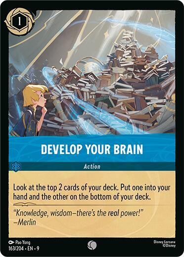 Disney Lorcana Fabled Develop Your Brain 163/204 Common