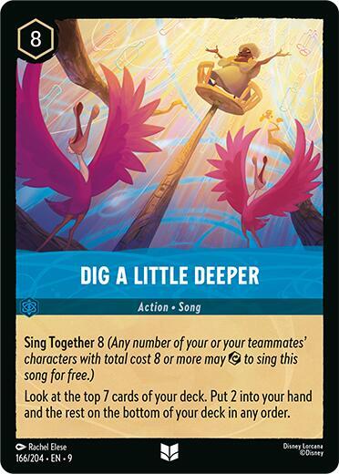 Disney Lorcana Fabled Dig a Little Deeper 166/204 Uncommon