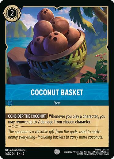 Disney Lorcana Fabled Coconut Basket 169/204 Common