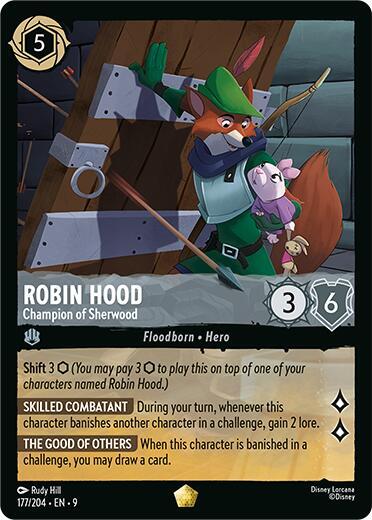Disney Lorcana Fabled Robin Hood - Champion of Sherwood 177/204 Legendary