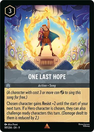 Disney Lorcana Fabled One Last Hope 197/204 Rare