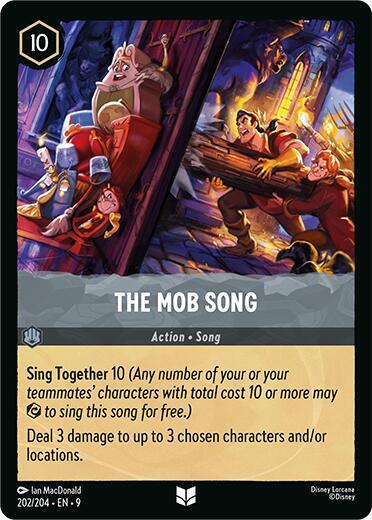 Disney Lorcana Fabled The Mob Song 202/204 Uncommon