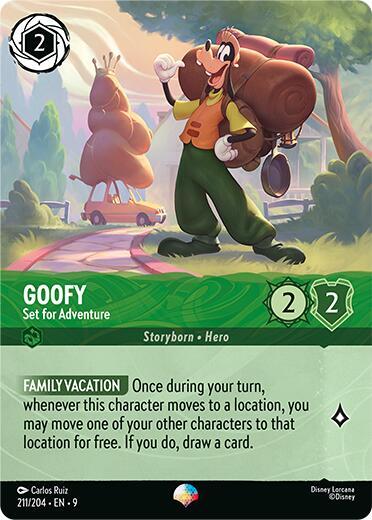 Disney Lorcana Fabled Goofy - Set for Adventure (Epic) 211/204 Epic