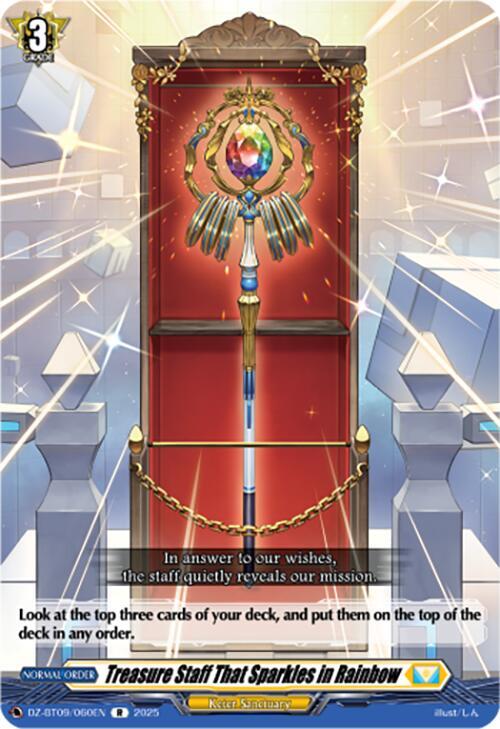 Cardfight Vanguard DZ-BT09: Super Brave Detonation Treasure Staff That Sparkles in Rainbow DZ-BT09/060EN R Near Mint