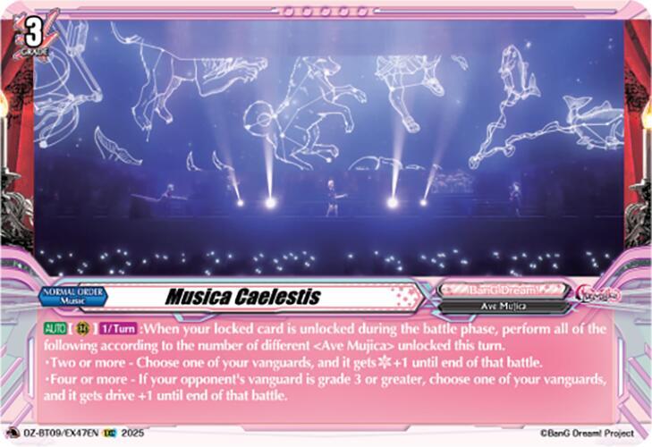 Cardfight Vanguard DZ-BT09: Super Brave Detonation Musica Caelestis (EXS) DZ-BT09/EX47EN - EXS