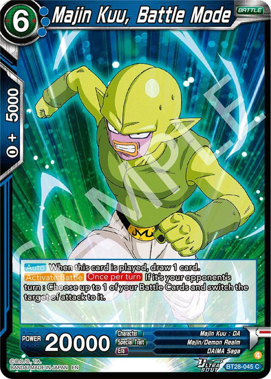 Dragon Ball Super: Masters Prismatic Clash Majin Kuu, Battle Mode BT28-045 Common