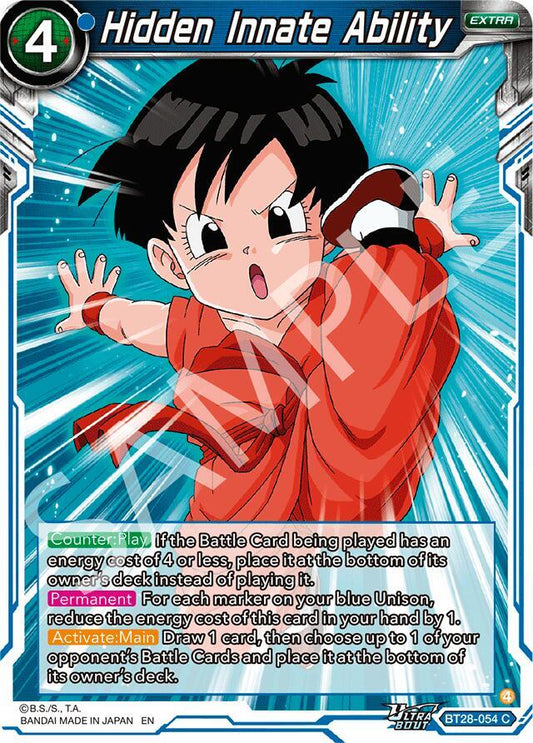 Dragon Ball Super: Masters Prismatic Clash Hidden Innate Ability BT28-054 Common