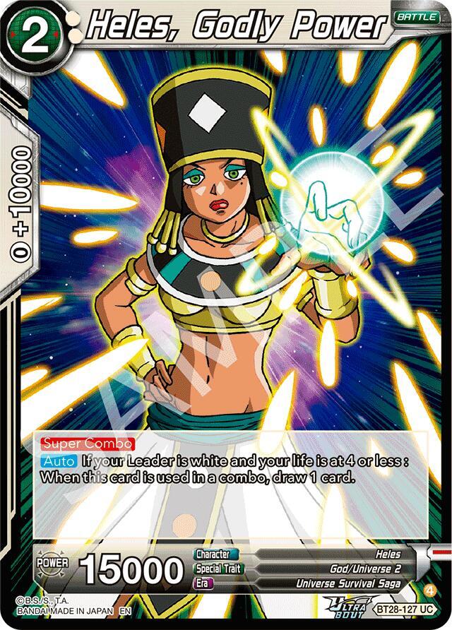 Dragon Ball Super: Masters Prismatic Clash Heles, Godly Power BT28-127 Uncommon