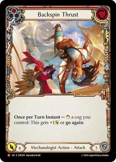 Flesh and Blood TCG Super Slam Backspin Thrust SUP254 Majestic