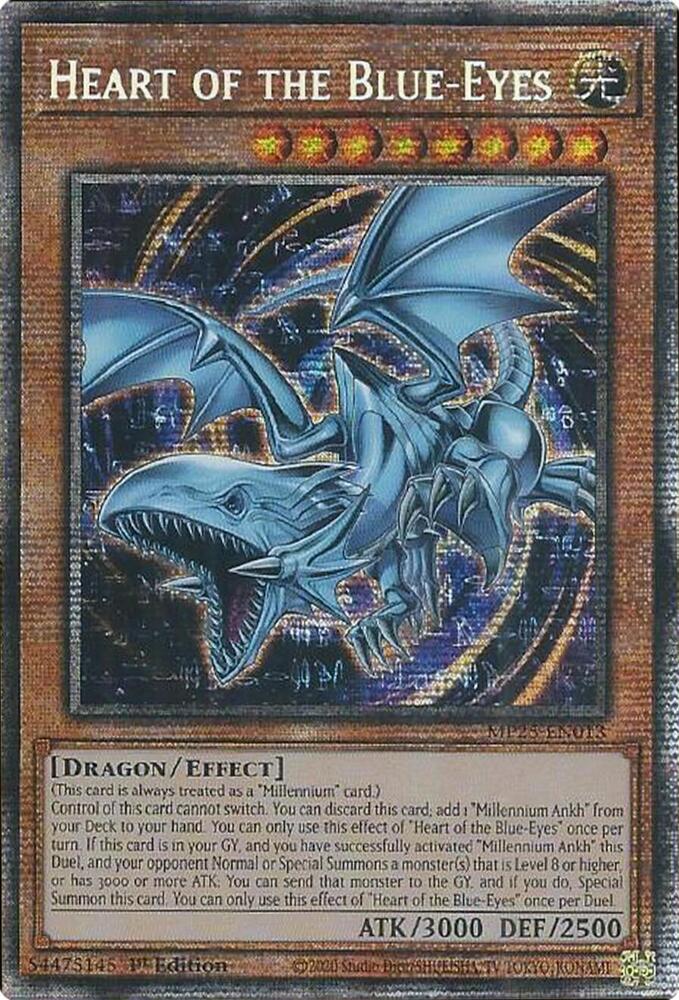 YuGiOh Cards 2025 Mega-Pack Heart of the Blue-Eyes MP25-EN013 Starlight Rare