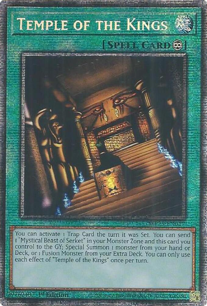 YuGiOh Cards 2025 Mega-Pack Temple of the Kings MP25-EN017 Starlight Rare