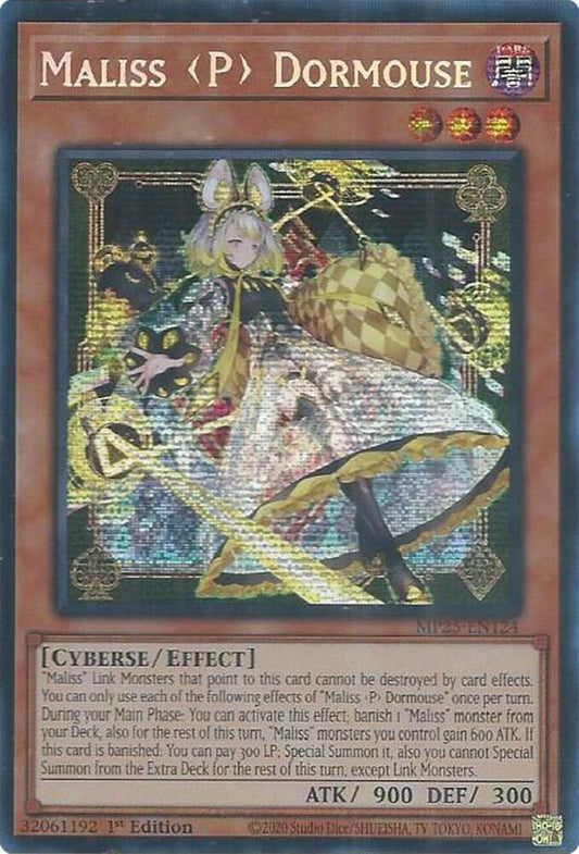 YuGiOh Cards 2025 Mega-Pack Maliss P Dormouse MP25-EN124 Prismatic Secret Rare