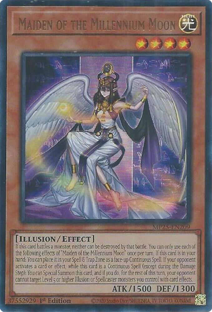 YuGiOh Cards 2025 Mega-Pack Maiden of the Millennium Moon MP25-EN209 Ultra Rare