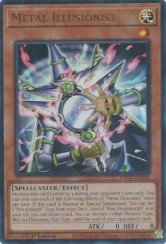 YuGiOh Cards 2025 Mega-Pack Metal Illusionist MP25-EN241 Ultra Rare