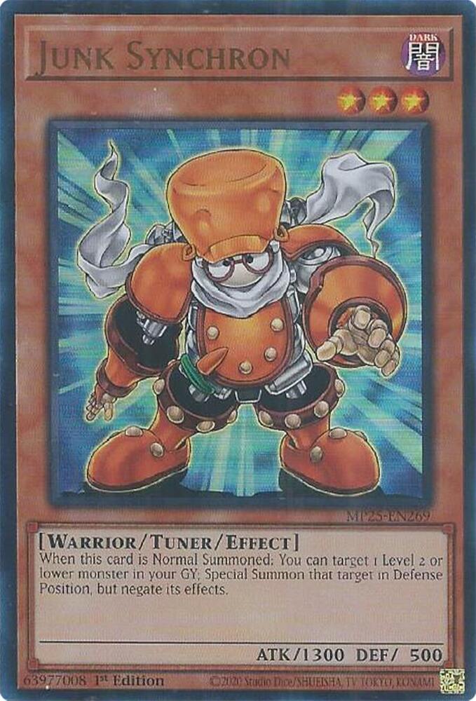 YuGiOh Cards 2025 Mega-Pack Junk Synchron MP25-EN269 Ultra Rare