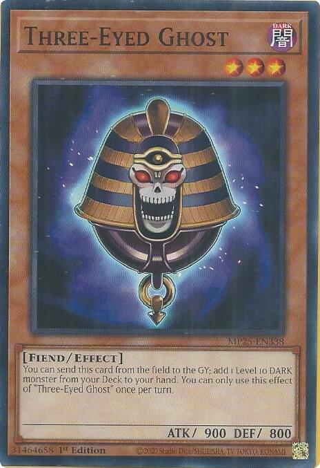 YuGiOh 2025 Mega-Pack Three-Eyed Ghost MP25-EN338 Common Near Mint 1st Edition